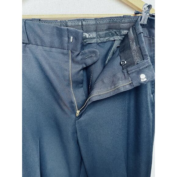 Flying Cross Mens Size 38R 31” Inseam Dark Blue Dress Pants Straight Leg - Picture 5 of 14